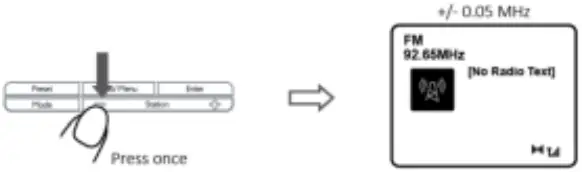 Lenco CR 620 DAB+ FM Clock Radio with Color Display - Change Station FM