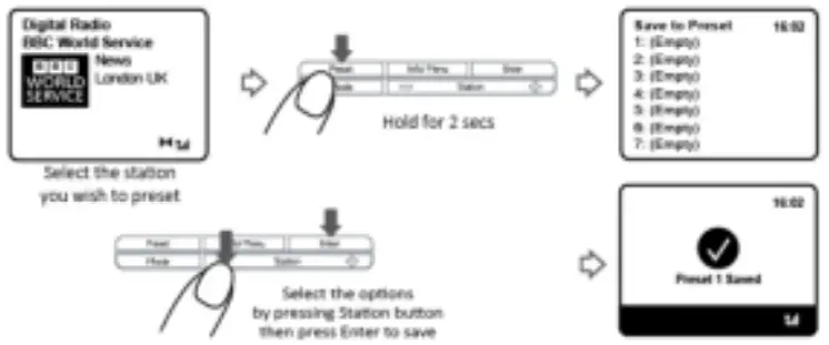 Lenco CR 620 DAB+ FM Clock Radio with Color Display - Fig 1