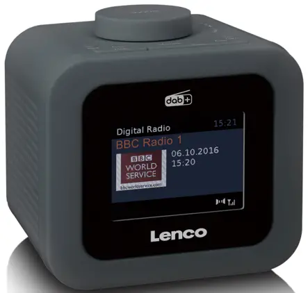 Lenco CR 620 DAB+ FM Clock Radio with Color Display