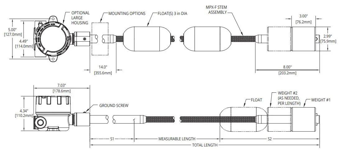 APG MPXI Magnetostrictive Level Sensors - Fig 4