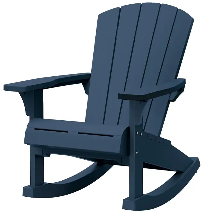 Keter B09TG3J5PP Rocking Adirondack Rocker Navy -