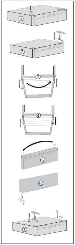 PowerPoint P450TTLFW Mini Freezer and Fridge - Fig 1