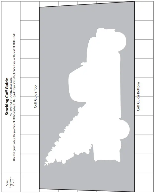 Fabric Editions Stocking Template - 11