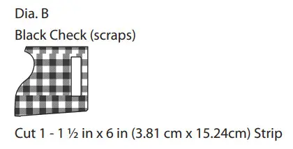 Fabric Editions Stocking Template - Dia. B