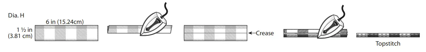 Fabric Editions Stocking Template - Dia. H