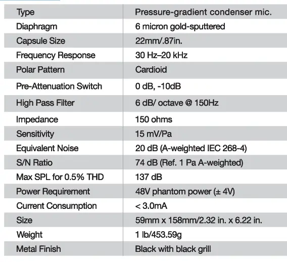 MXL 770 Cardioid Condenser Vocal Microphone (1)