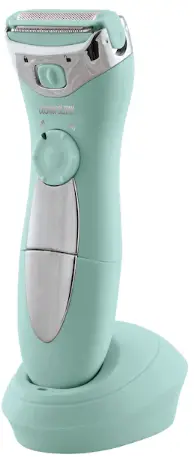 COSMOPOLITAN VRD928982394 Blue and Silver Portable Electric Shaver