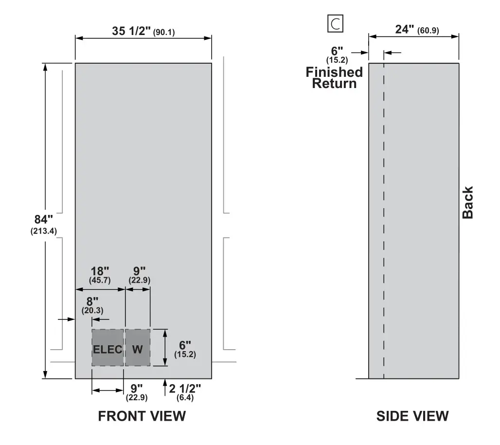 MONOGRAM ZIC363NBVLH 36 Inch Commercial Style Bottom Freezer - SINGLE INSTALLATION