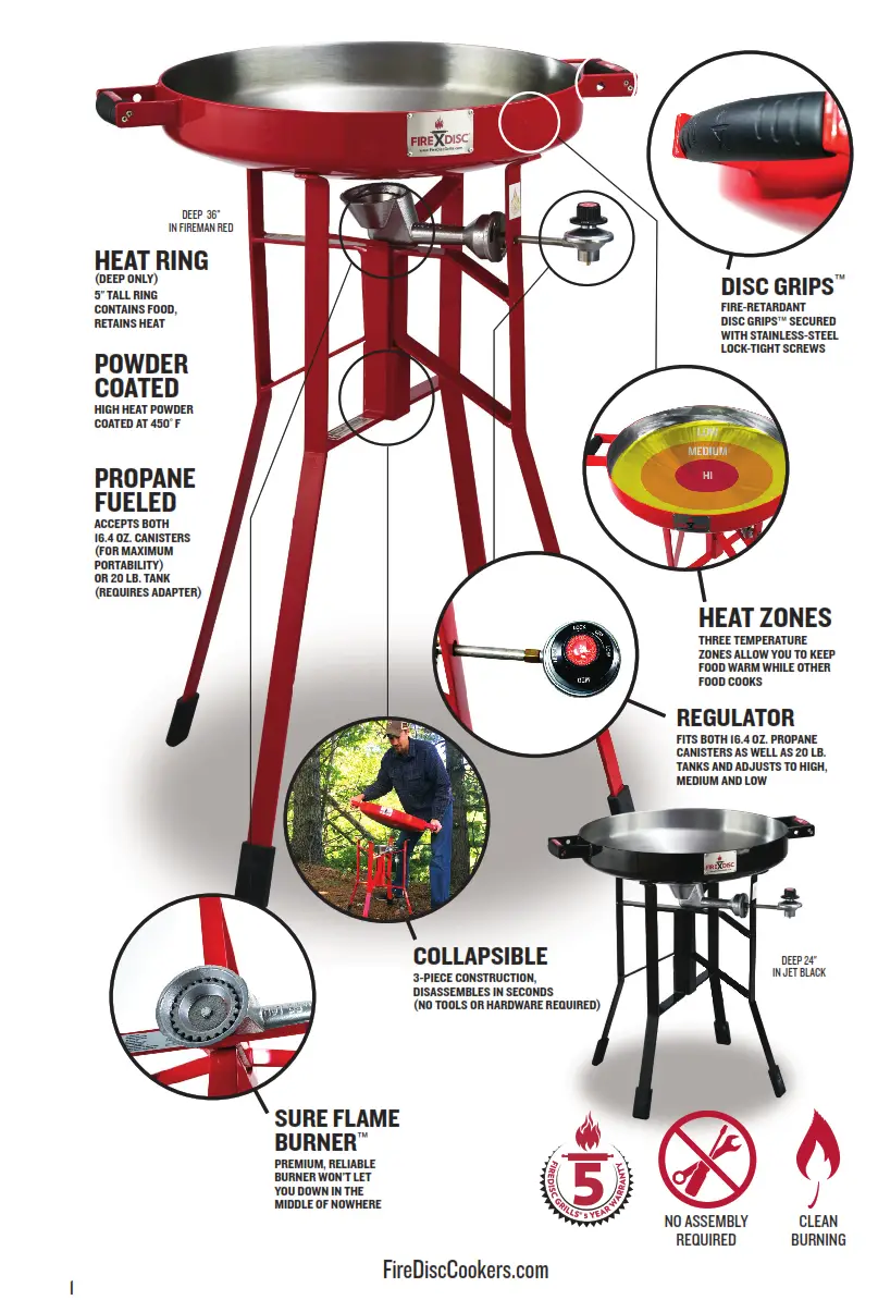 FireDisc Portable Propane Cooker 1
