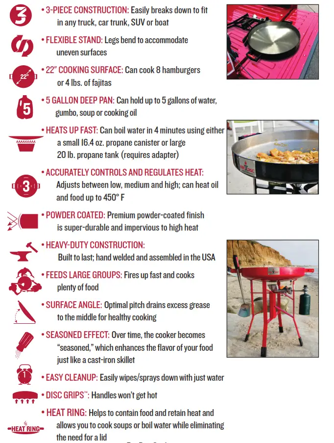 FireDisc Portable Propane Cooker 5