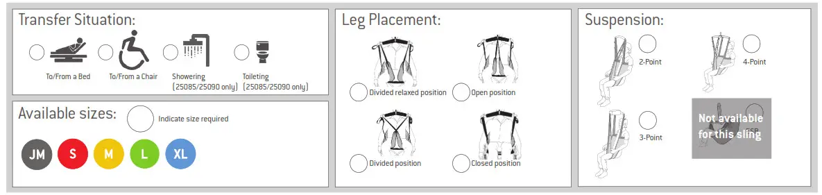 HUMAN CARE Toileting Sling - Maximum User Weight