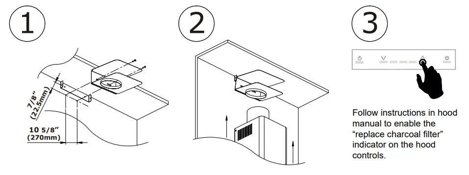 ZEPHYR ZRGE30BS 30 Inch Stainless Steel Convertible Chimney Style Wall Mount Hood 2