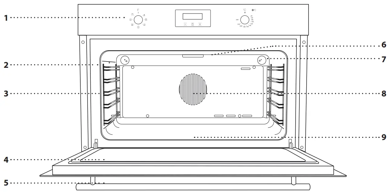 Whirlpool MSA K5V IX WH-MSAK5VIXWH 90cm Built In Electric Oven - Fig 1