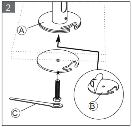 PRO DVX DS-40 Desk Stand VESA 75 - Fig 1