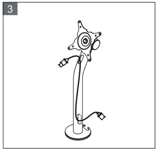 PRO DVX DS-40 Desk Stand VESA 75 - Fig 2