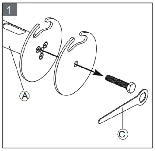 PRO DVX DS-40 Desk Stand VESA 75 - Fig