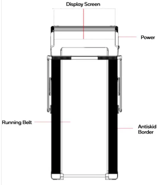 FORTIS FST2JOGPADA T2 Ultra Slim Foldable 2 in 1 Walking and Jogging Smart Treadmill - 3