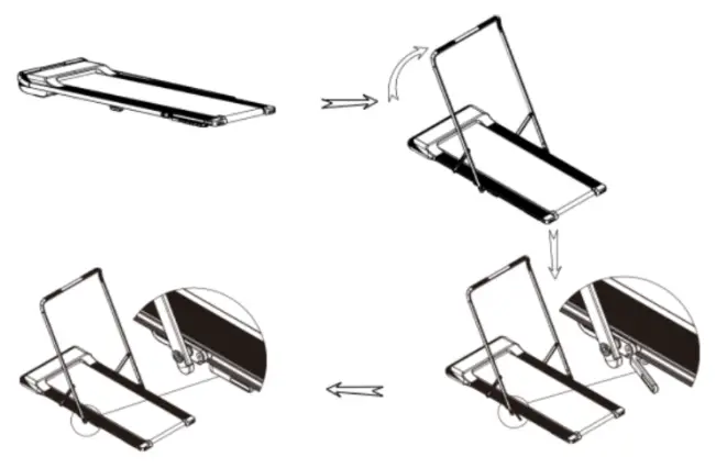 FORTIS FST2JOGPADA T2 Ultra Slim Foldable 2 in 1 Walking and Jogging Smart Treadmill - 5
