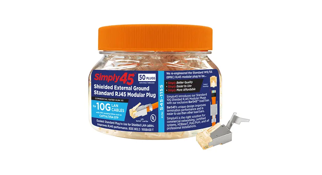 Simply45 S45-3500b/w Termination Instructions