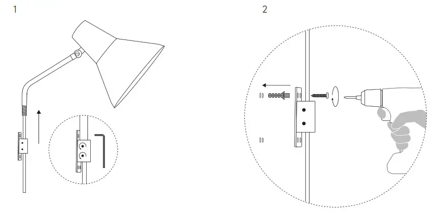 INNOLUX 753793 Carin Wall Lamp E27 - Product Overview 1