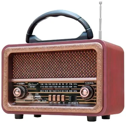 Oncheer 8070BT 3-Band Portable Radio