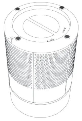 MEDIC THERAPEUTICS 1005001948215975 Air Purifier - filter cover