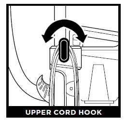 UPPER CORD HOOK