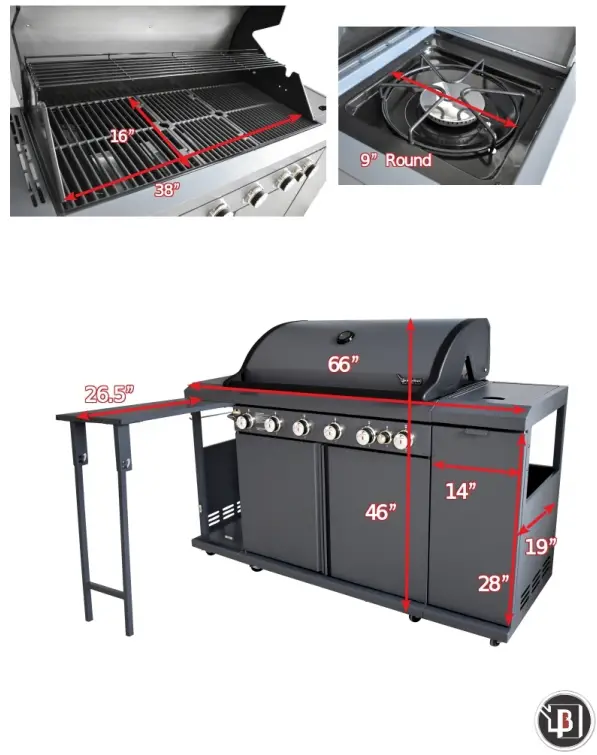 BRANDMAN Rustler2 4 Burner Gas Grill - FIG1