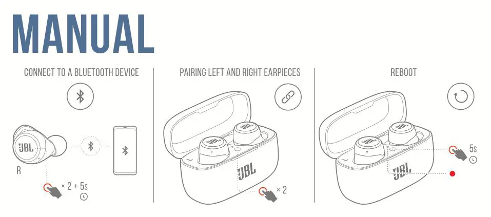 JBL Live 300TWS True Wireless in-Ear Headphones - Manual