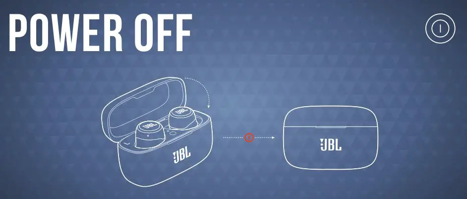 JBL Live 300TWS True Wireless in-Ear Headphones - power off