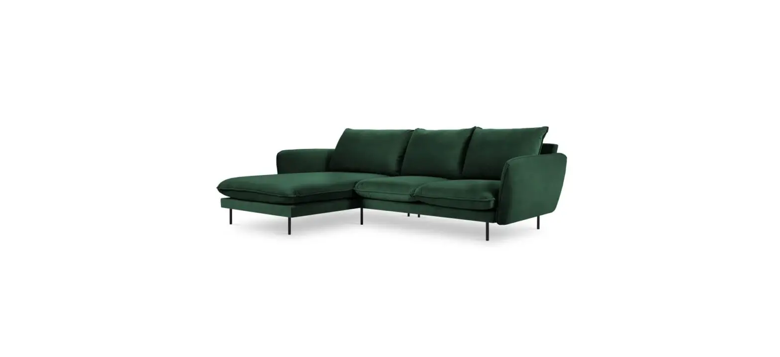 Bonami Vienna Cosmopolitan Design Green Velvet Corner Sofa Instruction Manual
