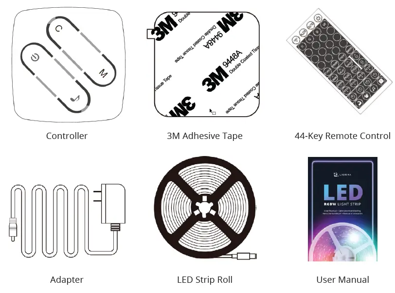 LIDEKA RGBW LED Strip Warm Wit Dimbaar 2