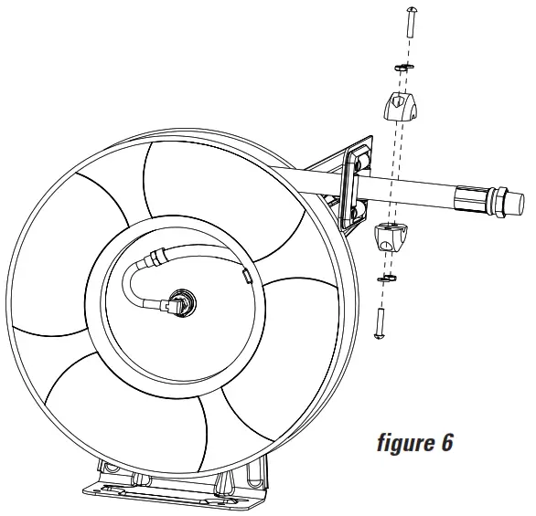 REELCRAFT RT402 OLP Series RT Spring Driven Hose Reels - Adjusting the Bumper Stop