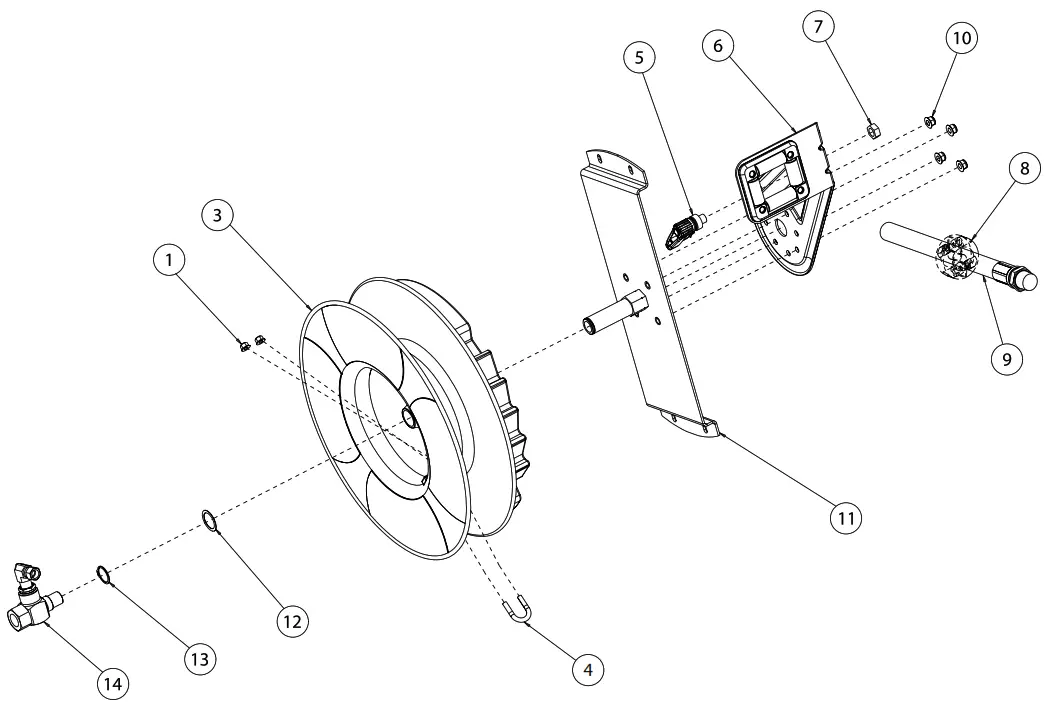 REELCRAFT RT402 OLP Series RT Spring Driven Hose Reels - Overview 1