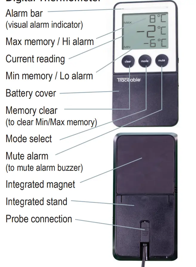 Traceable® Refrigerator/freezer Digital Thermometer