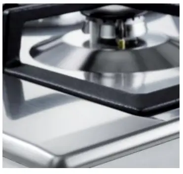 DeLonghi NSL 460 60cm 4 Burner Life Slimline Gas Cooktop - Trivets
