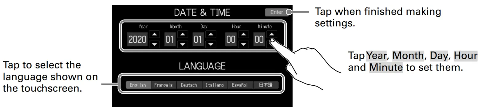ZOOM Podtrak P8 Portable Multitrack Podcast Recorder - Setting