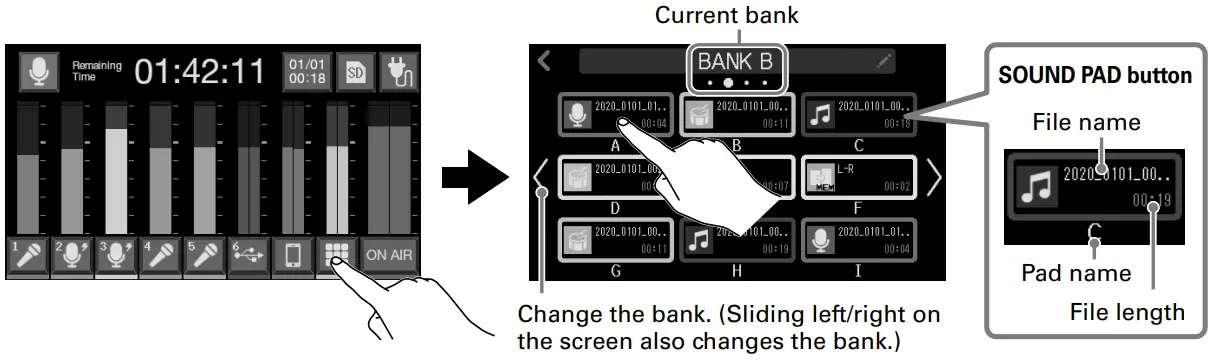 ZOOM Podtrak P8 Portable Multitrack Podcast Recorder - fig12