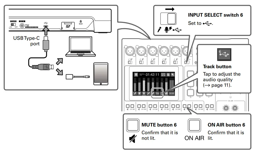 ZOOM Podtrak P8 Portable Multitrack Podcast Recorder - smartphones1
