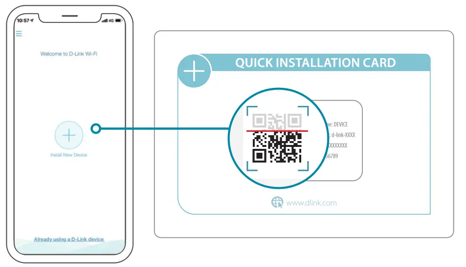 D-Link DIR-882 EXO AC2600 MU-MIMO -- Tap Install New Devic