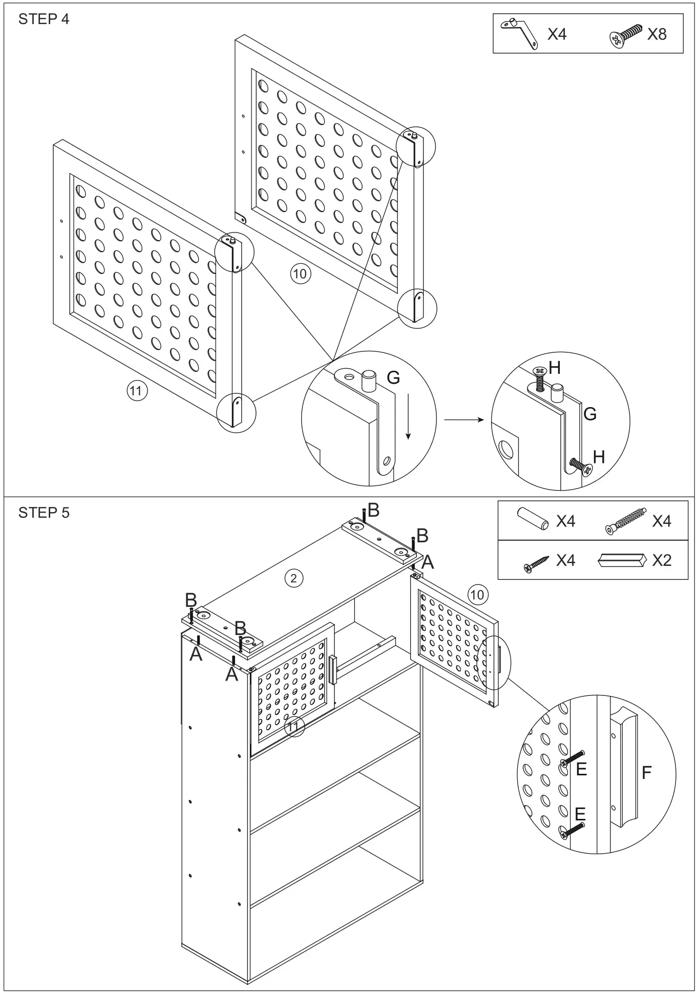 Kmart 42979517 Rattan Storage Shelves - Installation 3