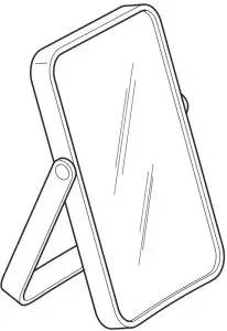 IKEA IKORNNES Standing Table Mirror