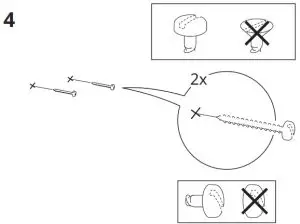 IKEA IKORNNES Standing Table Mirror - fig 5