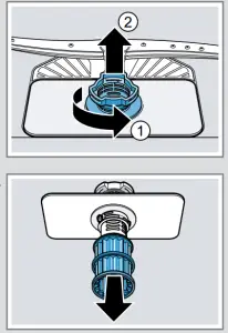 BOSCH SGS2ITW11E Freestanding Dishwasher - Cleaning filters