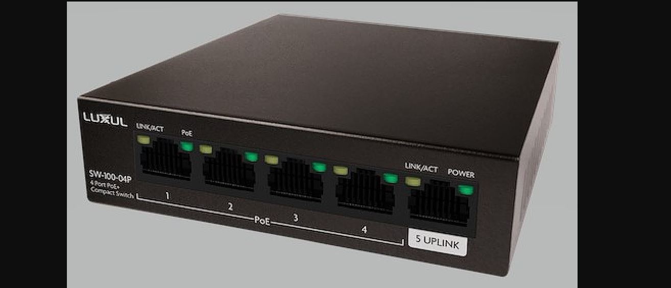 Luxul Sw-100-04p 4 Port Gb Poe+ Switch With Uplink 58w Installation Guide