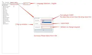 CONNECOM Walkie Talkie Communication Setting - 2 start diagram