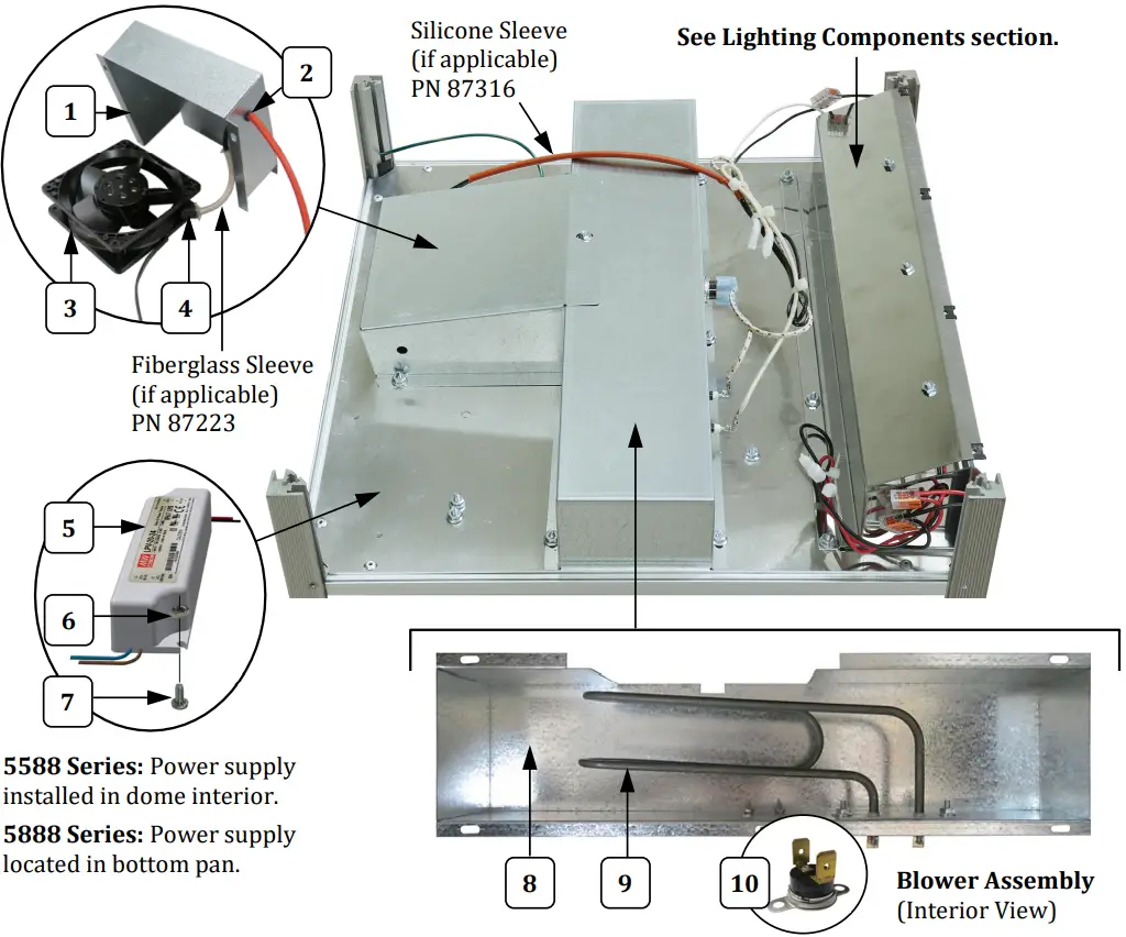 GOLD MEDAL 5888 Portion Pak Cheese Warmer and Warming Cabinet - Dome Interior