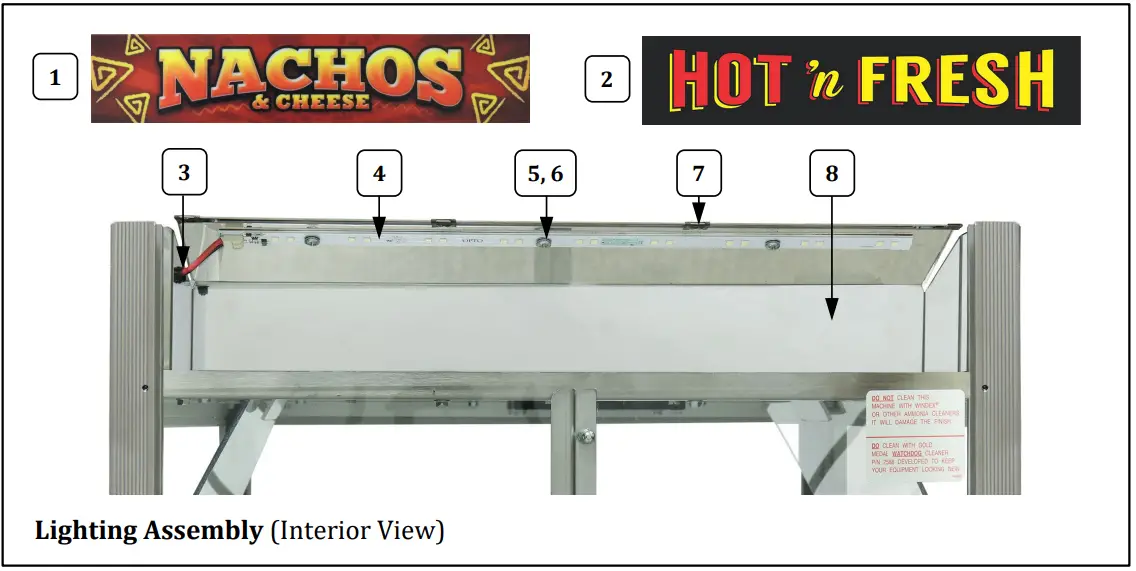 GOLD MEDAL 5888 Portion Pak Cheese Warmer and Warming Cabinet - Lighting Components