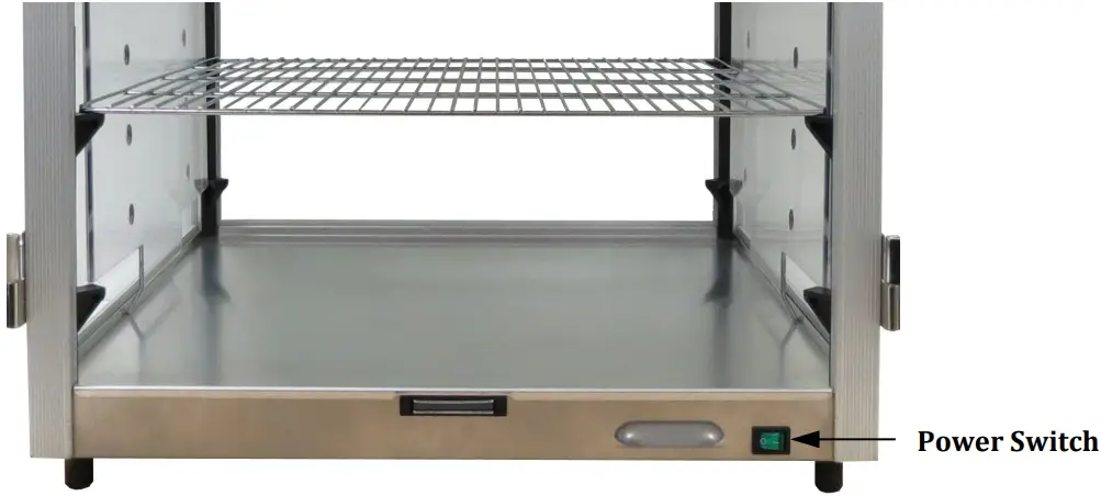 GOLD MEDAL 5888 Portion Pak Cheese Warmer and Warming Cabinet - Power Switch