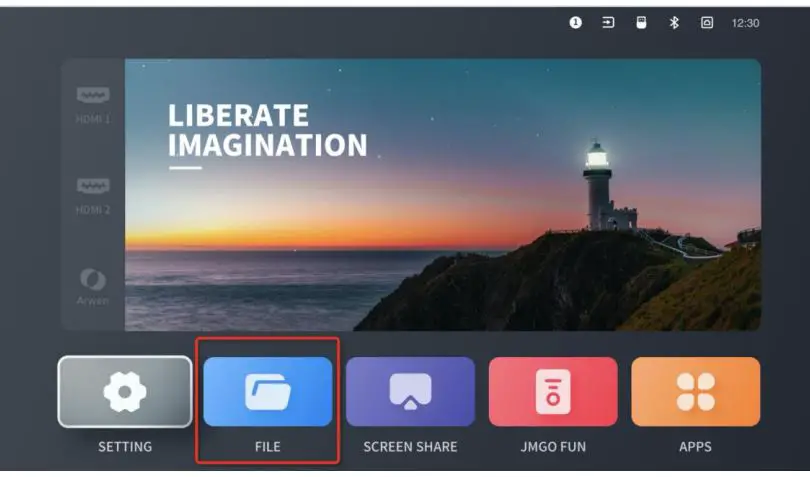 Shenzhen Holatek H79P Smart Projector Instruction Manual - File Management
